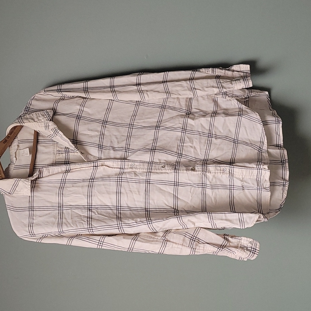 Button down plaid shirt